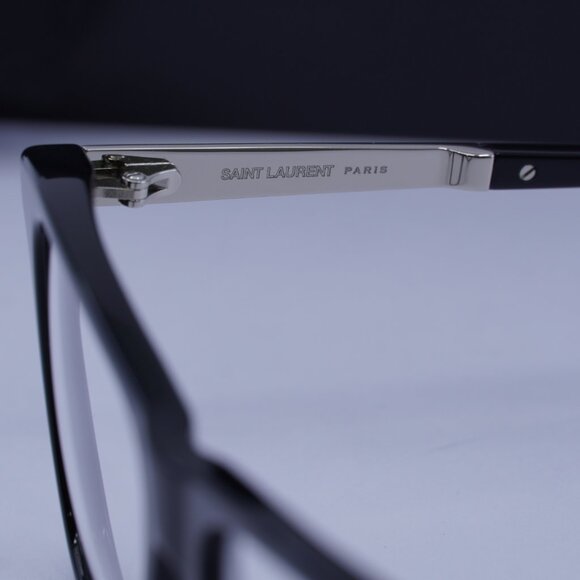 Saint Laurent SL M83 001 Square Eyeglasses – Black 52mm - Picture 8 of 10